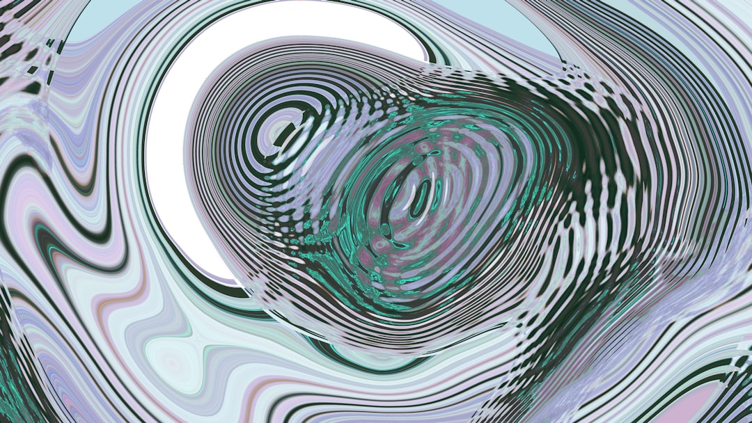 Abstract swirling pattern with concentric circles.