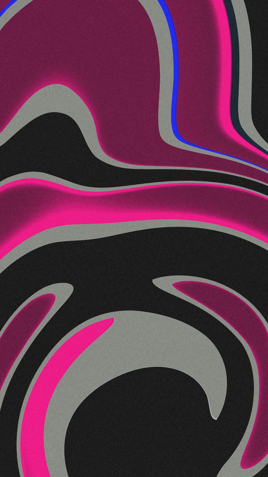 Abstract wavy pattern with pink, gray, and black colors.