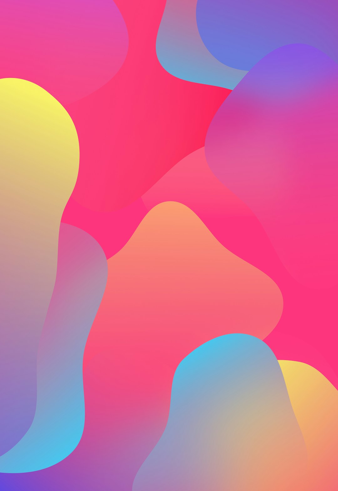 Colorful abstract gradient shapes.