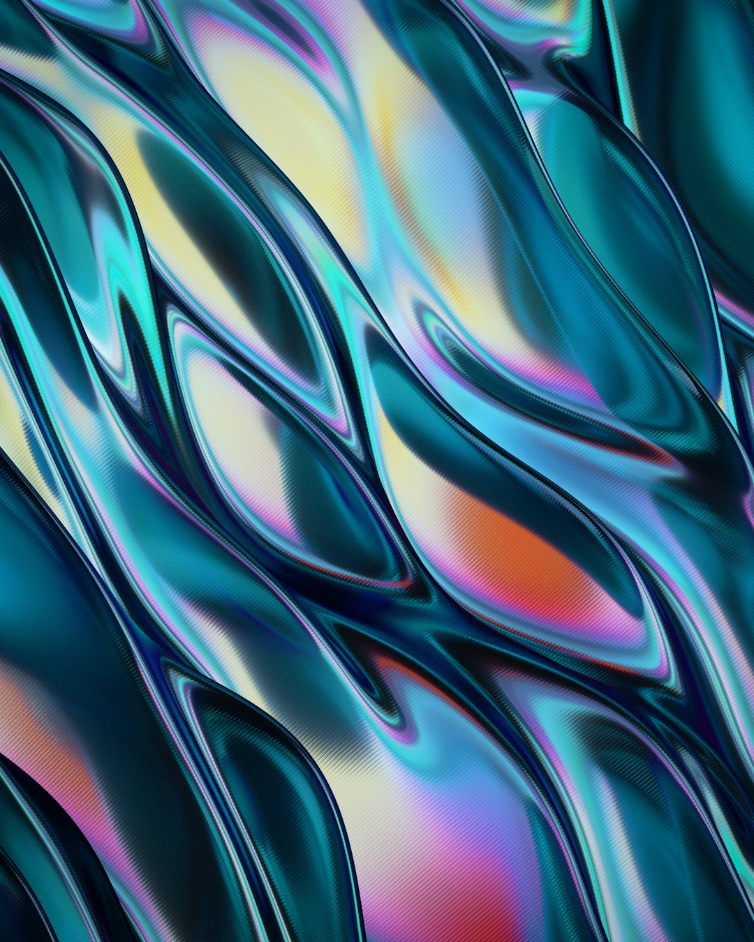 Colorful abstract pattern with fluid shapes.